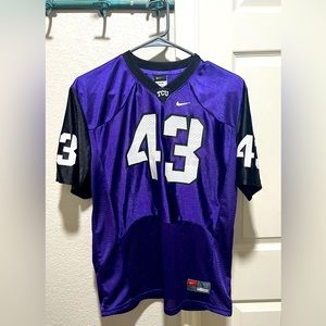 NIKE TCU Horned Frogs Youth Purple Sideline Football Jersey